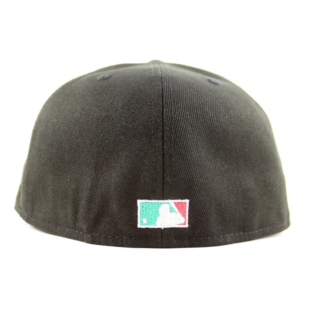 Seattle Mariners 2001 All Star Game New Era 59Fifty Fitted Hat (Black Woodland Camo Green Under Brim)