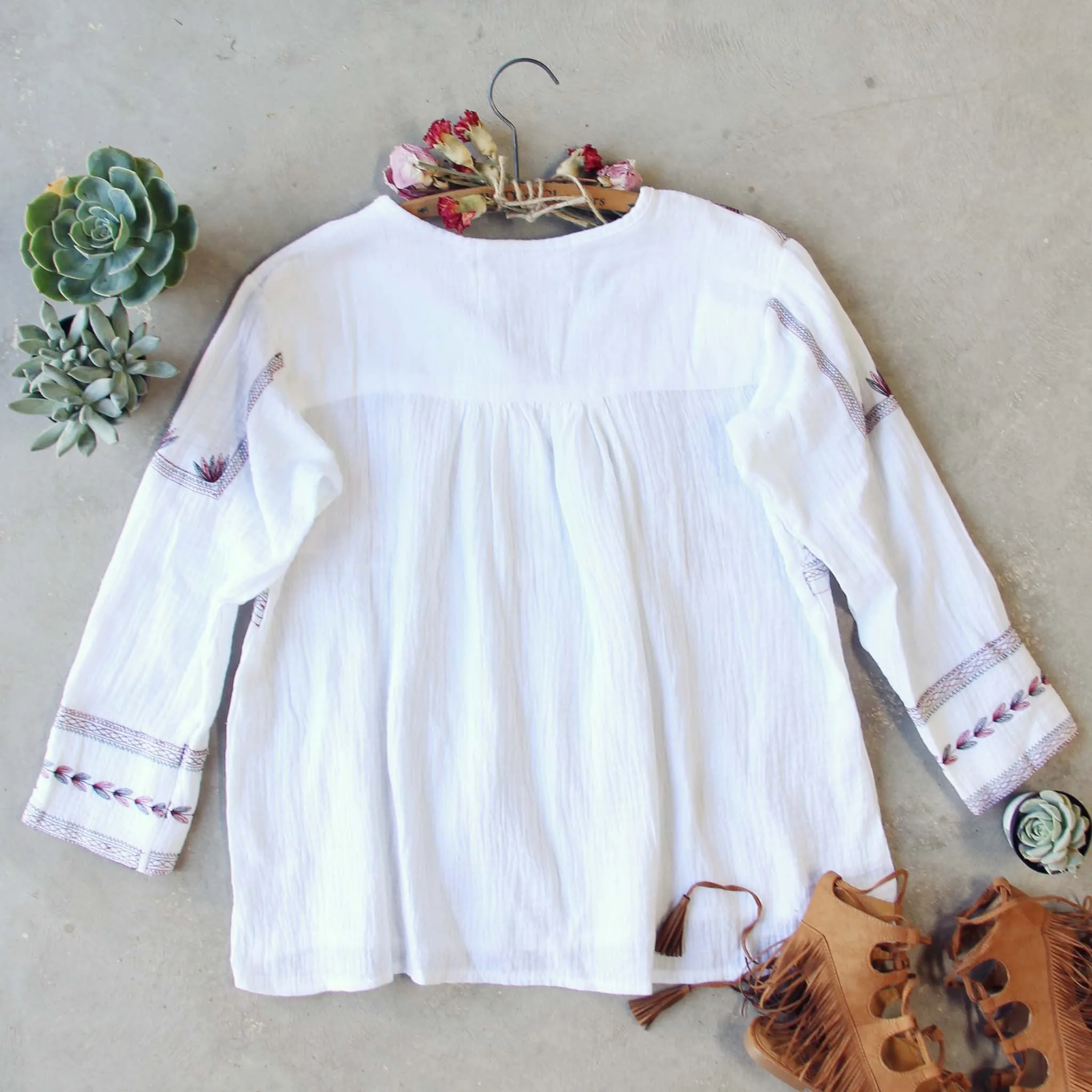 Sedum Embroidered Blouse