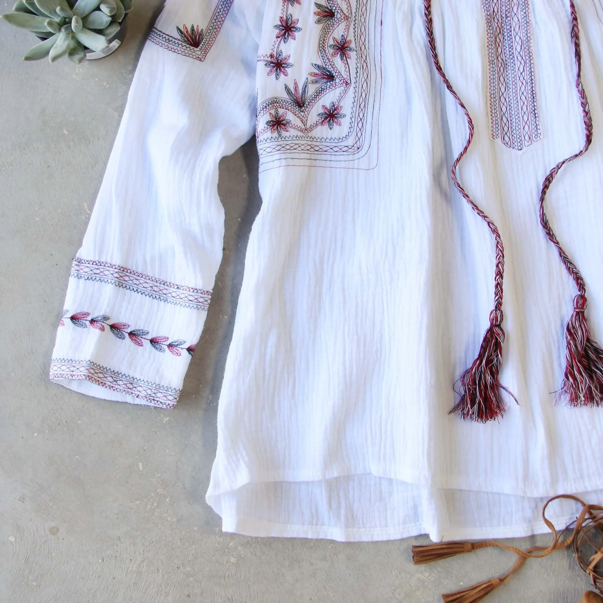 Sedum Embroidered Blouse
