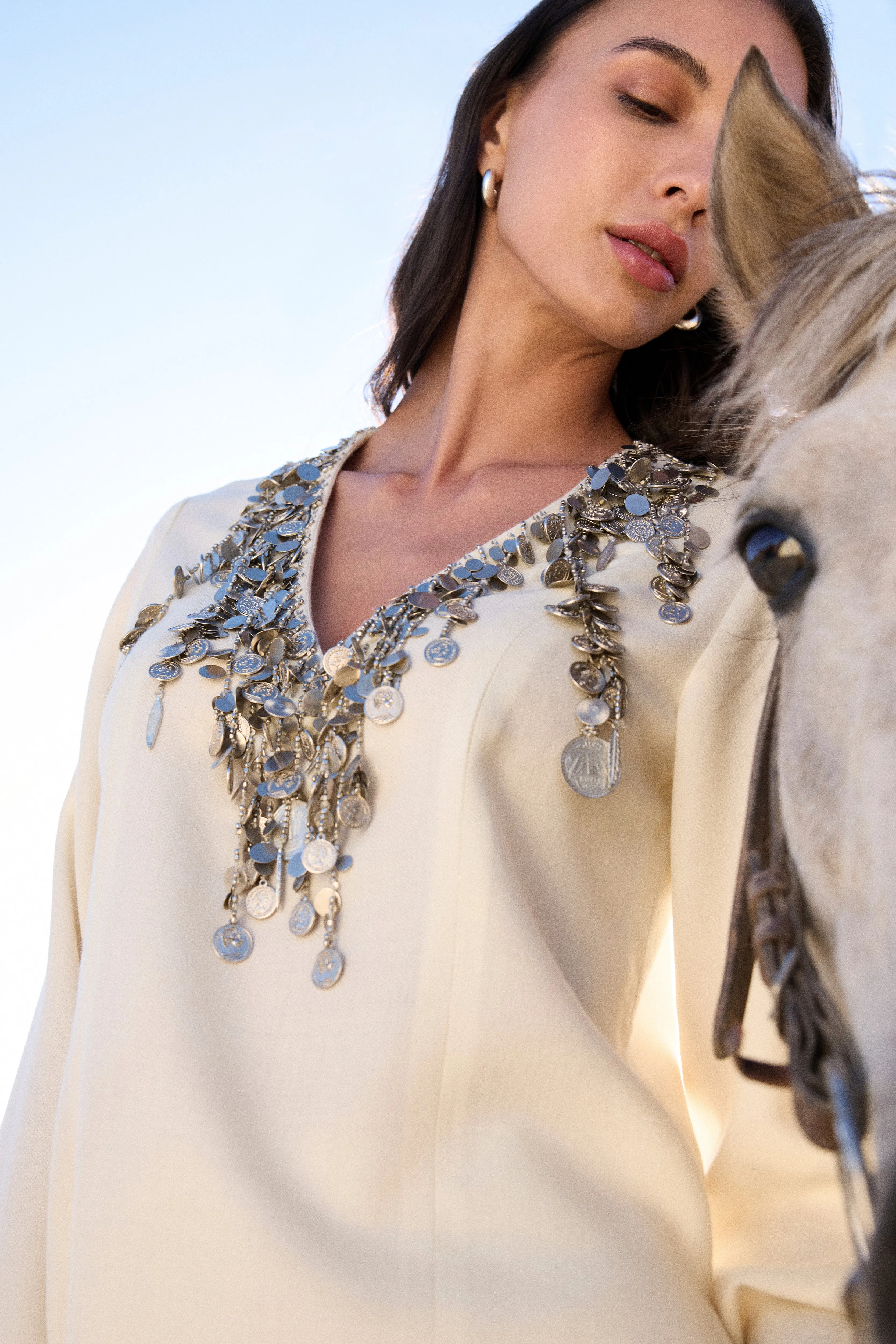 Shey Woollen Top (Ivory)