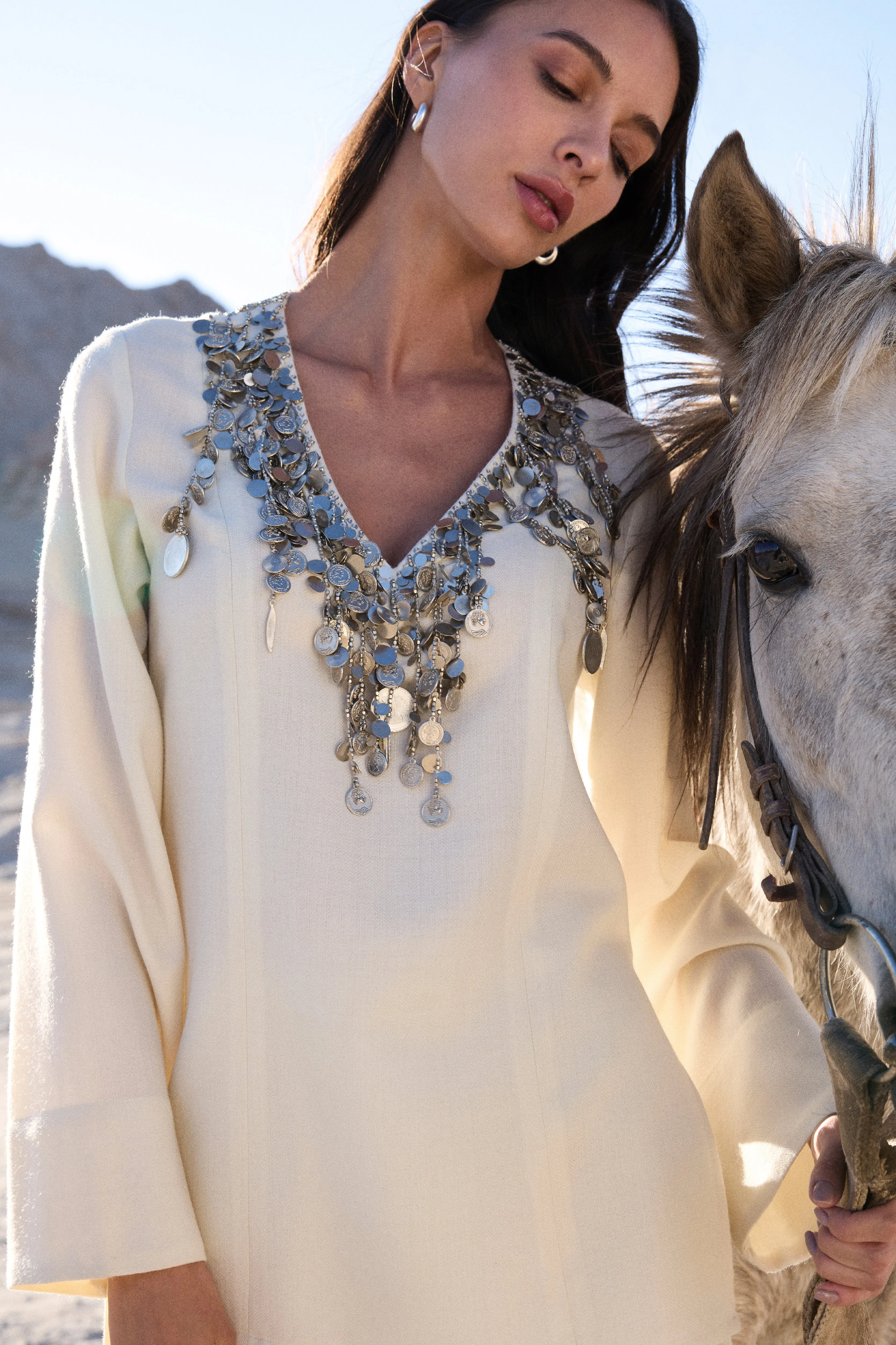 Shey Woollen Top (Ivory)