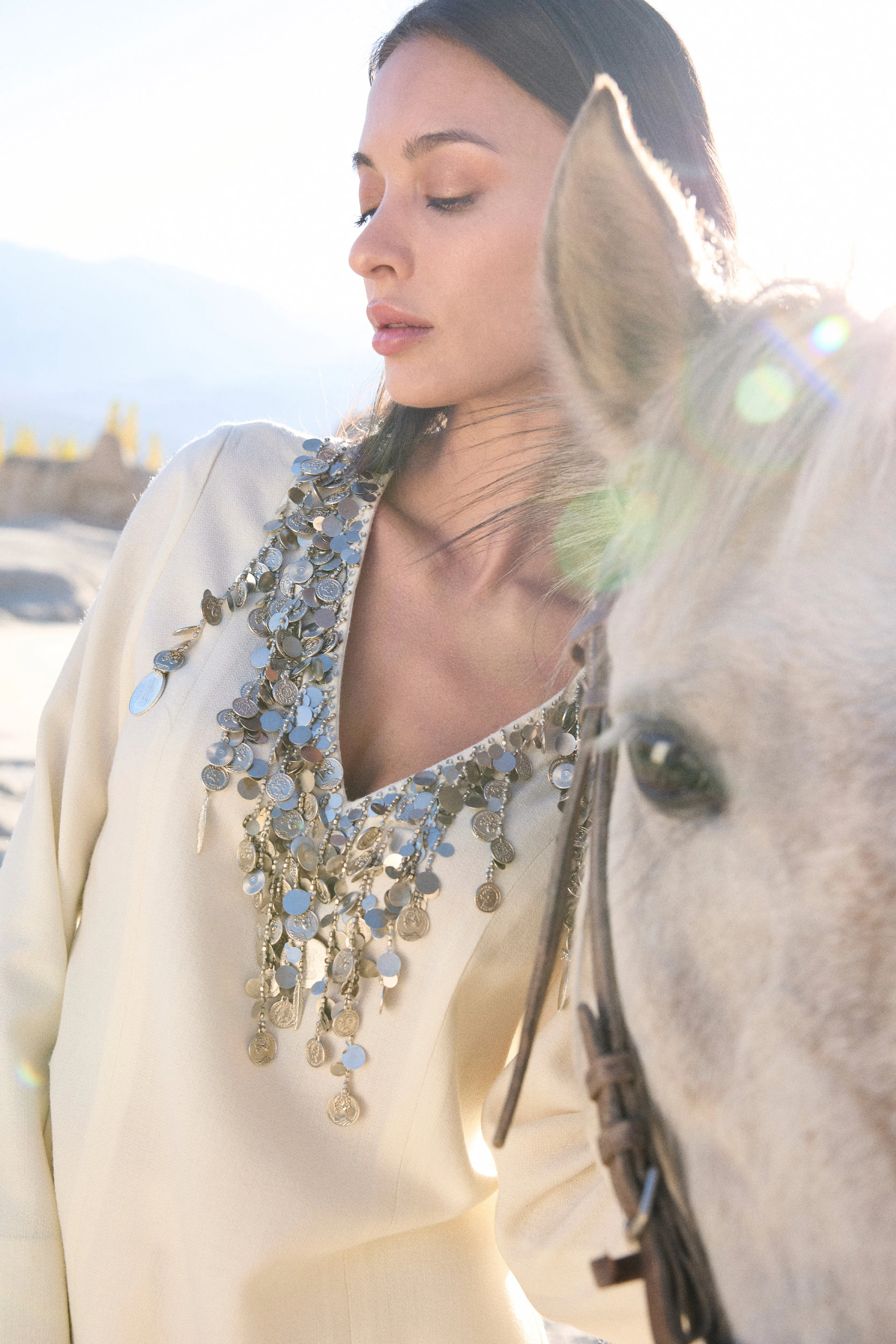 Shey Woollen Top (Ivory)