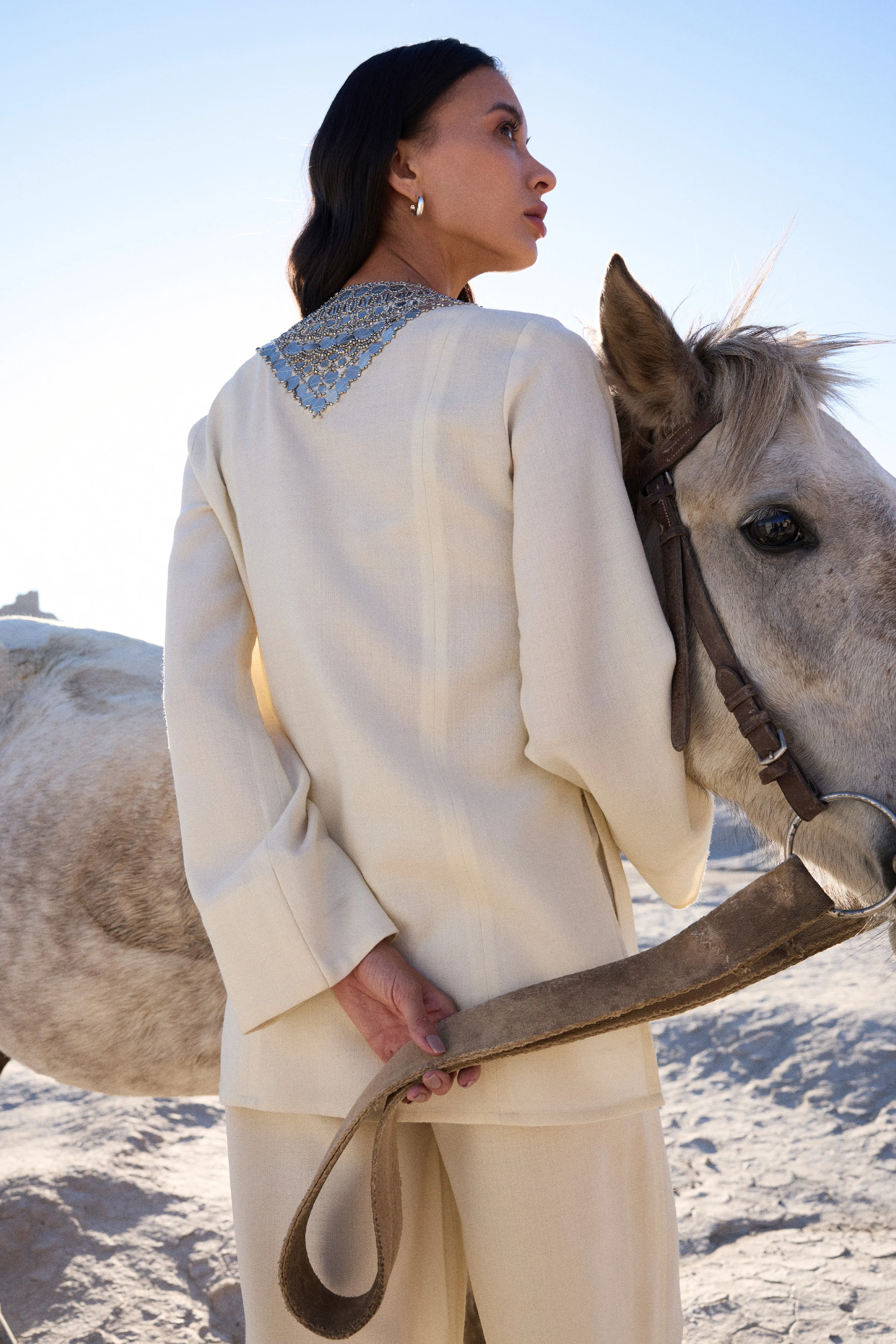 Shey Woollen Top (Ivory)