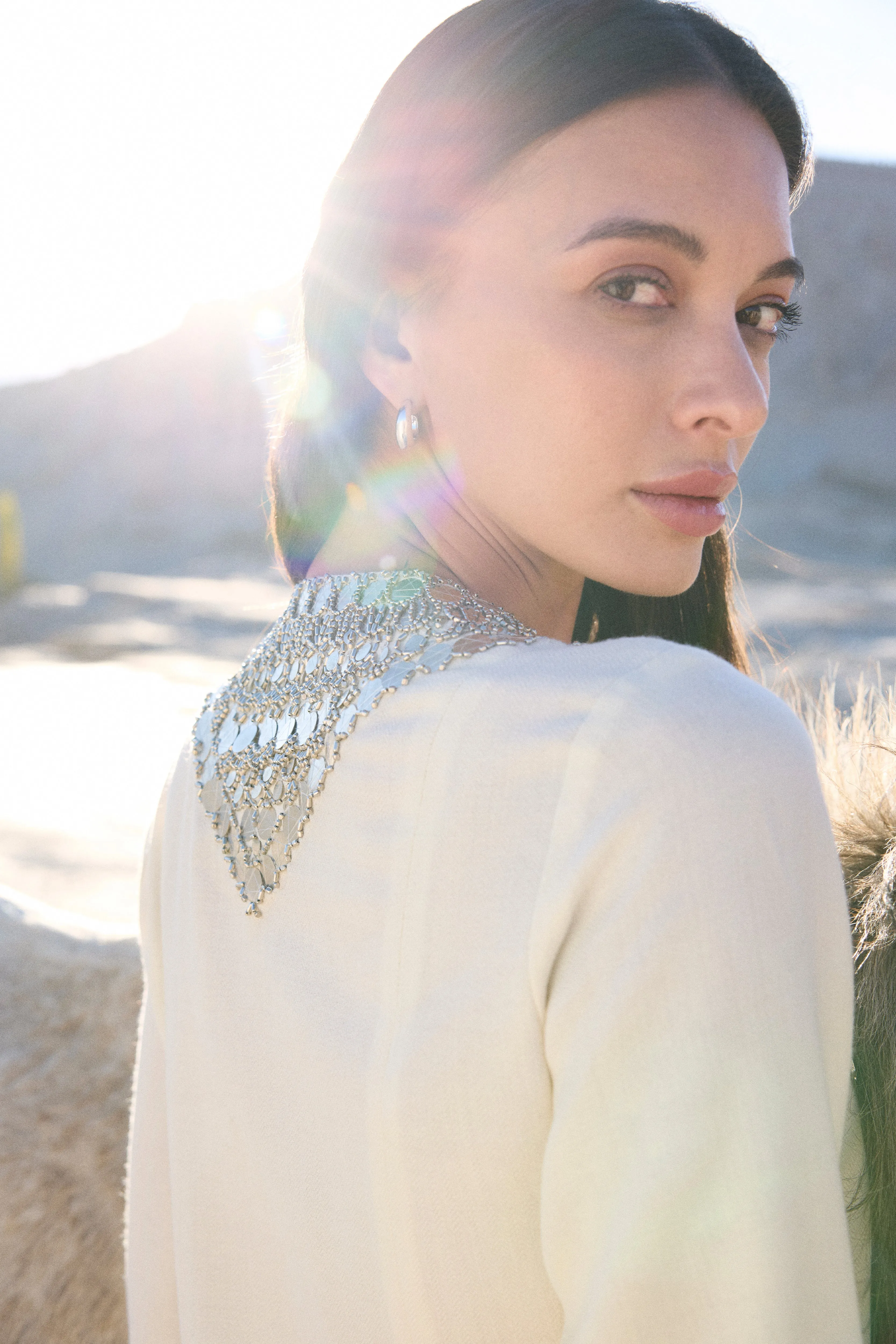 Shey Woollen Top (Ivory)