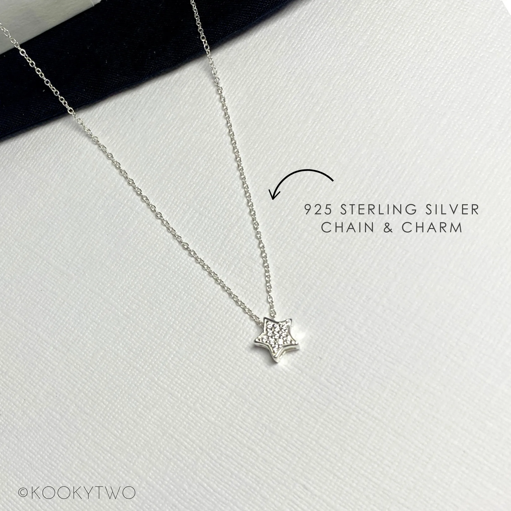 SHIMMER | Silver Sparkle Star Necklace