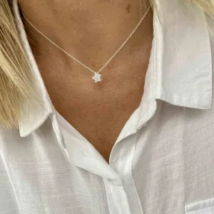 SHIMMER | Silver Sparkle Star Necklace