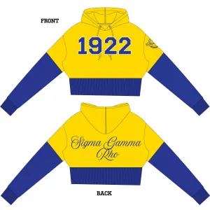 SIGMA | Gamma Rho 1922 Chenille High Crop Hoodie