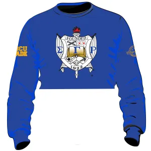 SIGMA | Gamma Rho LOGO Chenille Crop Top