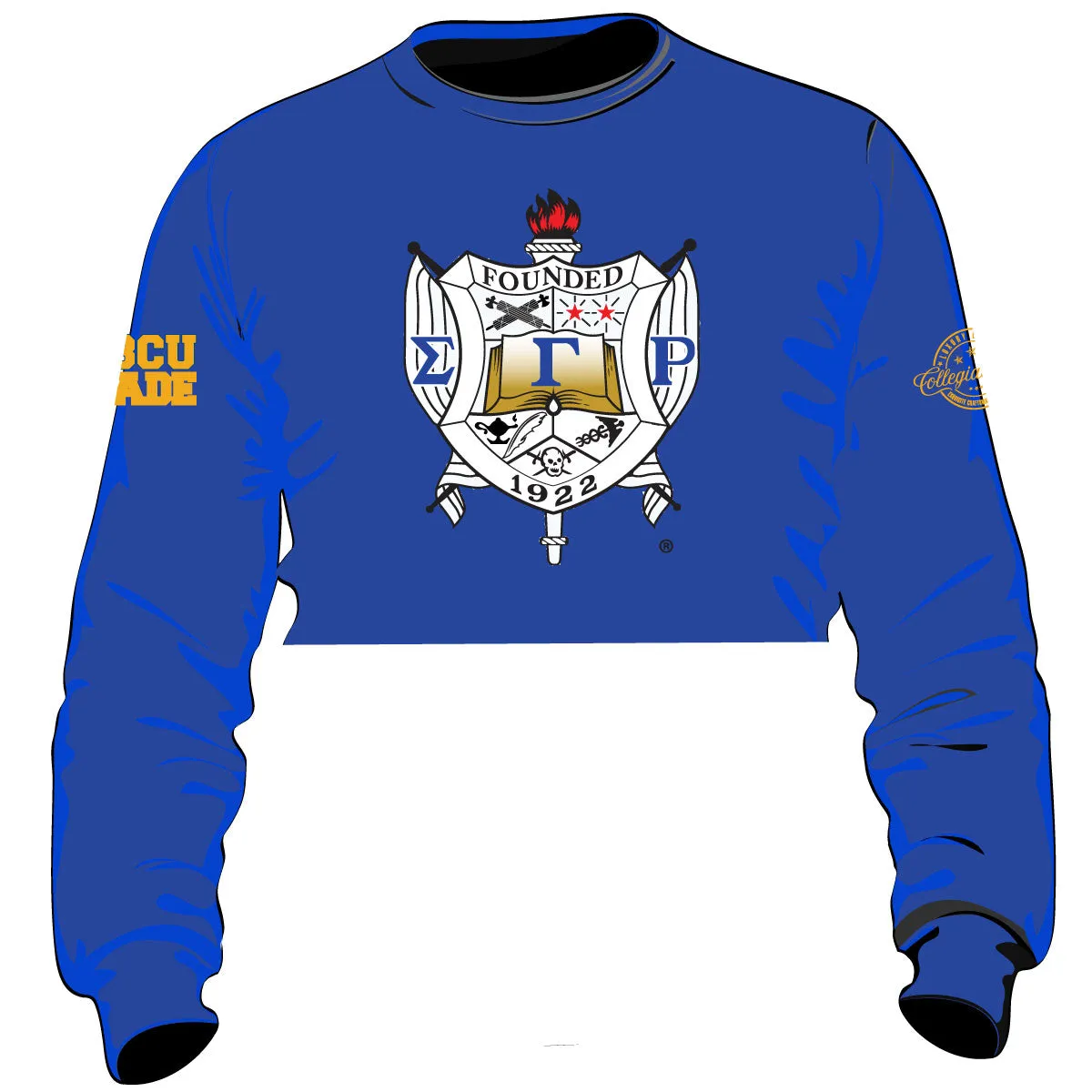 SIGMA | Gamma Rho LOGO Chenille Crop Top