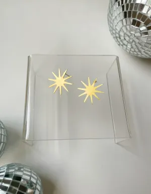 Small Brass Star Studs