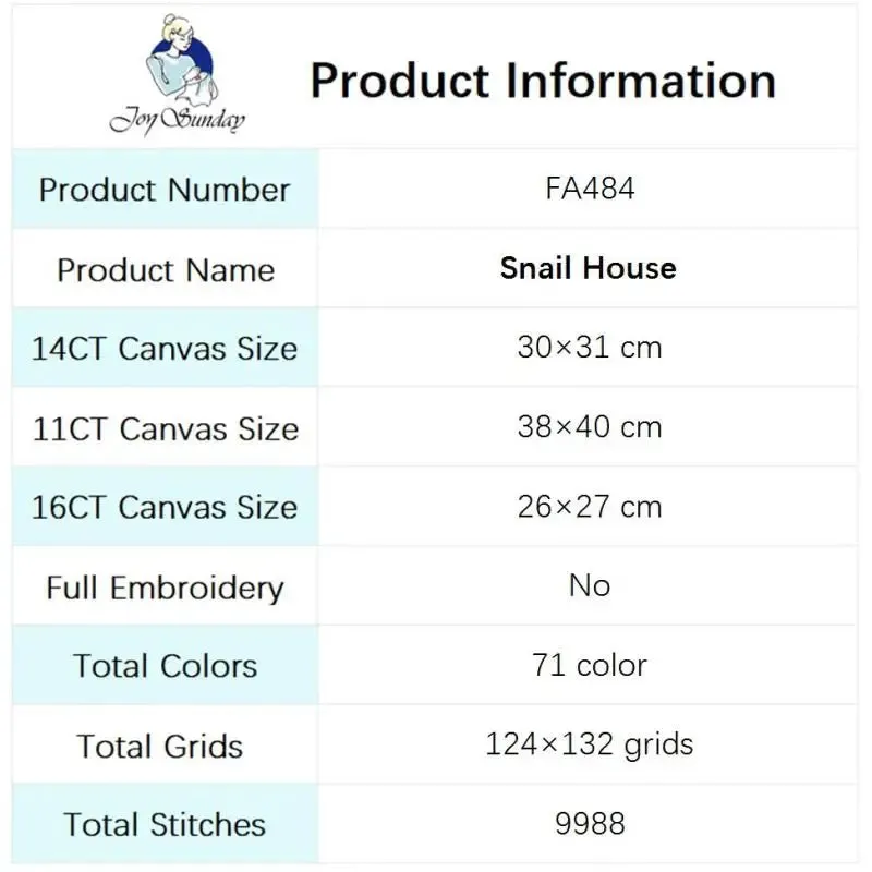 Snail House Floral Scenery Pattern X Stitch Patterns