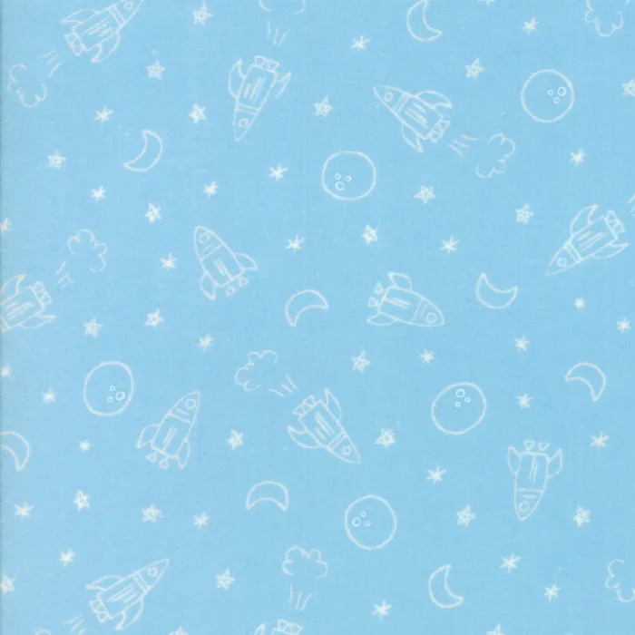 Soft and Sweet Flannel Blue
