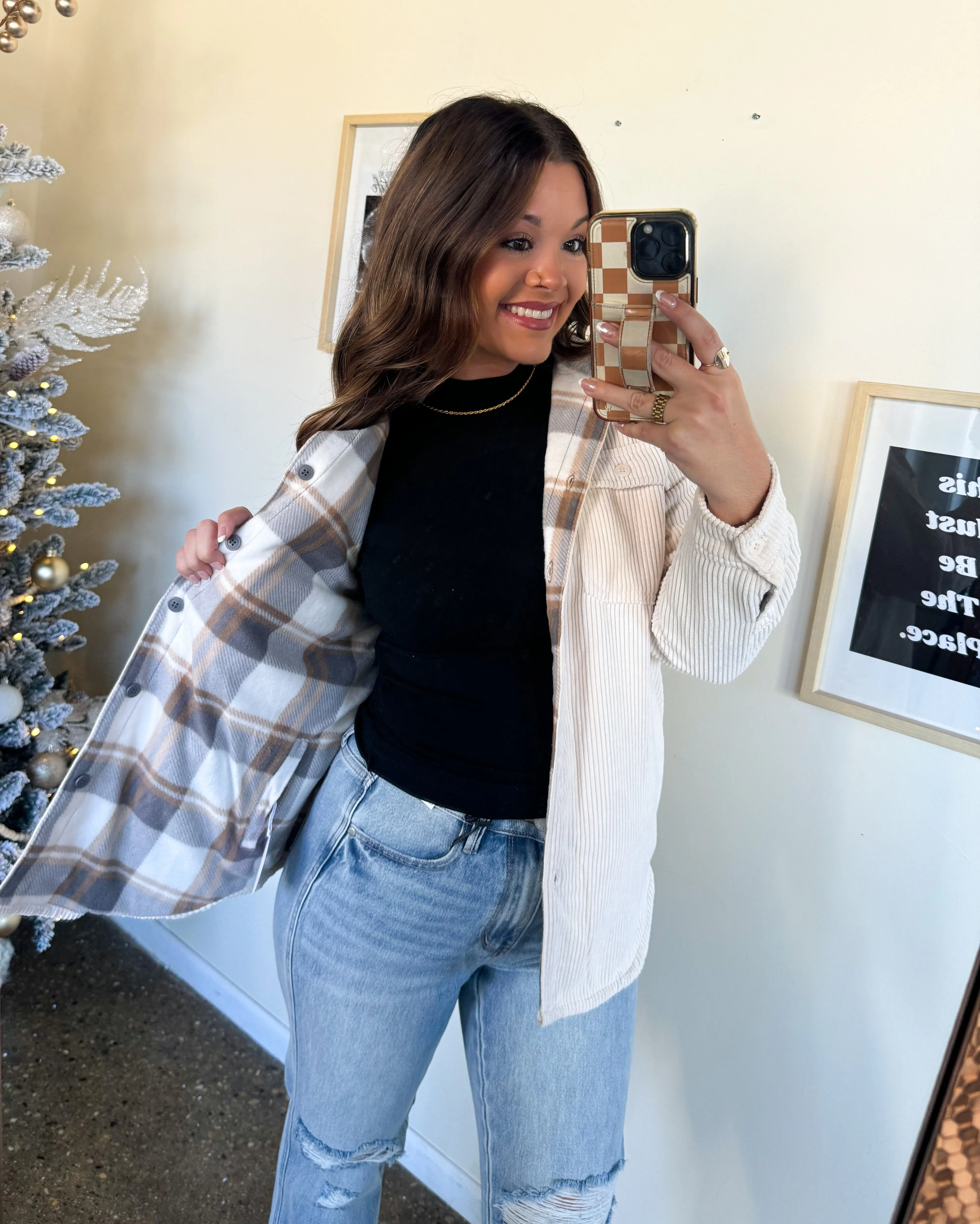 SOFT SIDE REVERSIBLE SHACKET