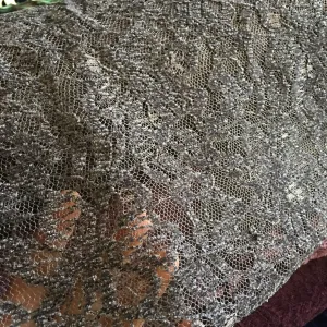 Soft Textured Chenille Lace Fabric