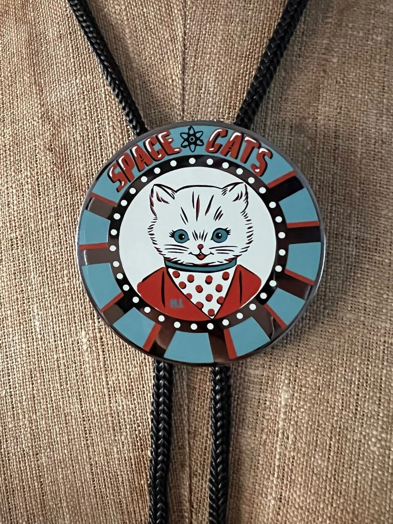 SPACE CATS BOLO TIE