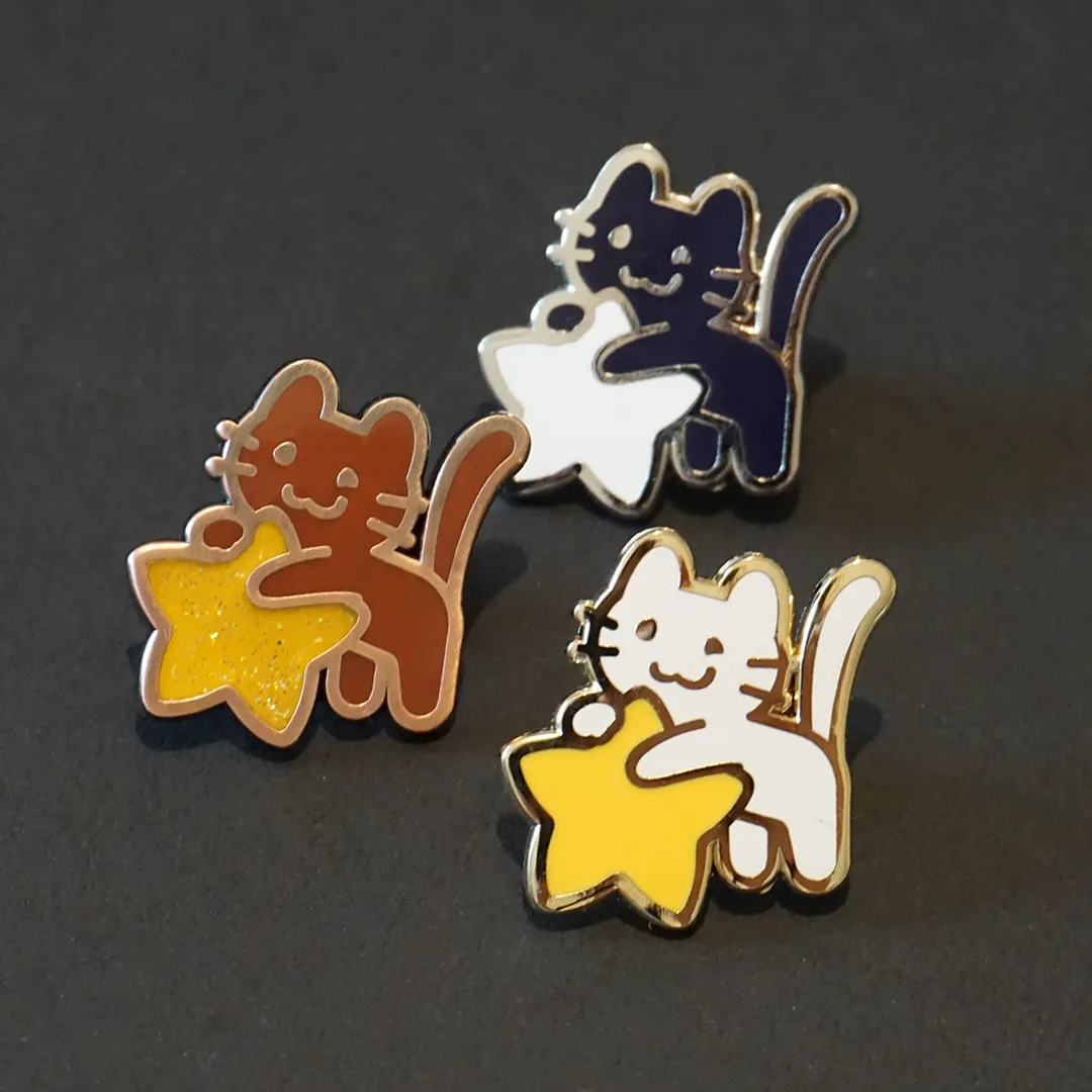 Space Kitten (black) | Enamel Pin