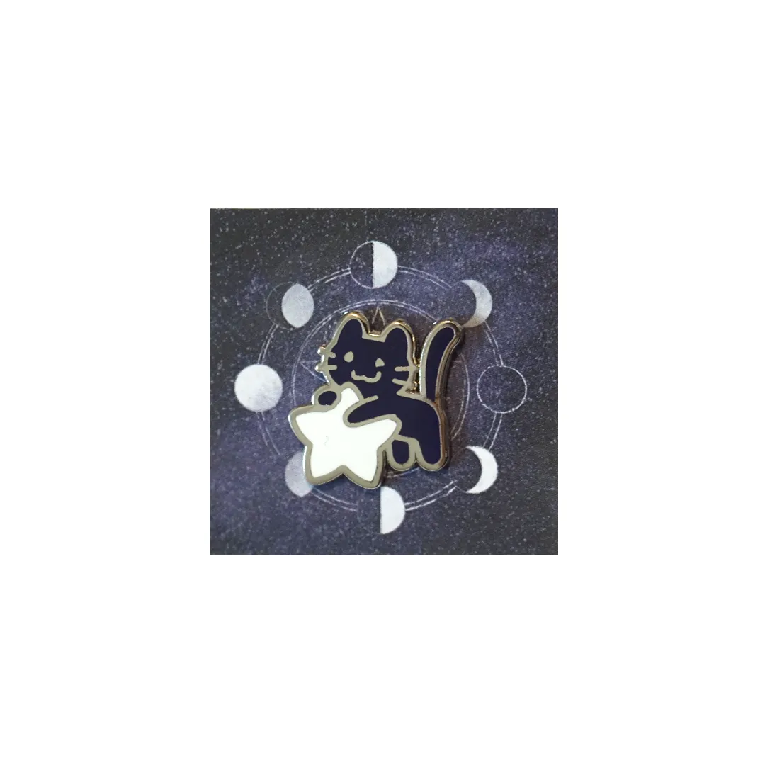 Space Kitten (black) | Enamel Pin