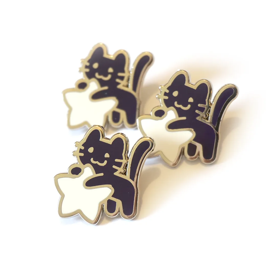 Space Kitten (black) | Enamel Pin