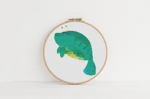 Space Manatee Cross Stitch Pattern #1779