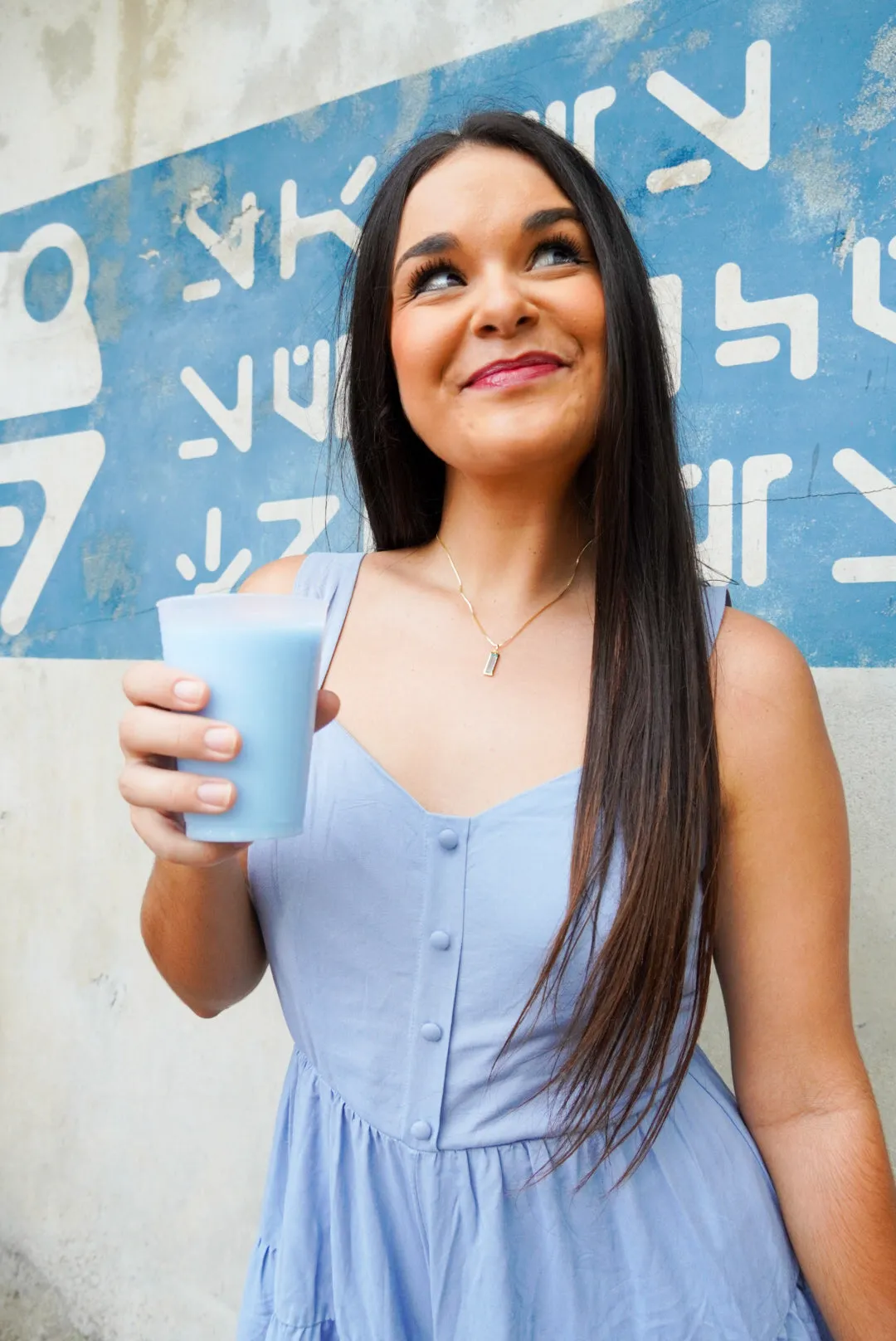 Space Milk Necklace - Blue