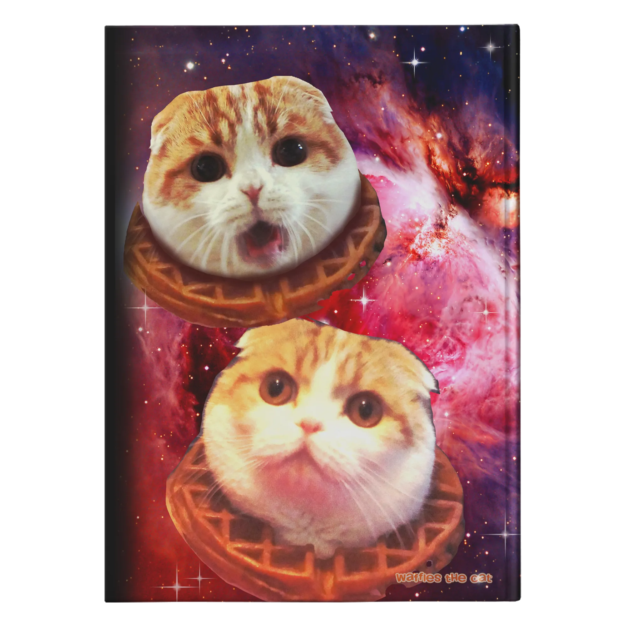 Space Waffles Hardcover Notebook