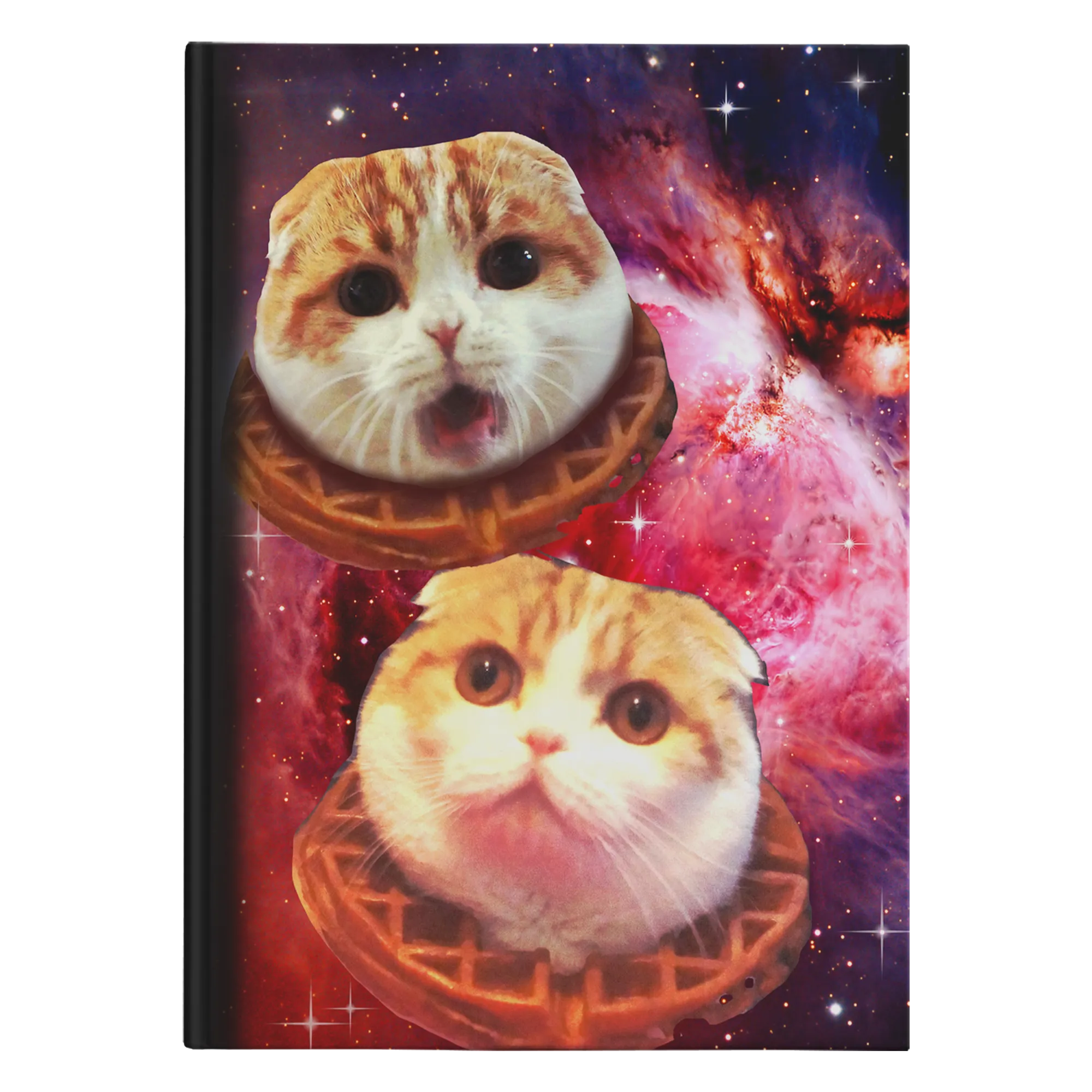 Space Waffles Hardcover Notebook