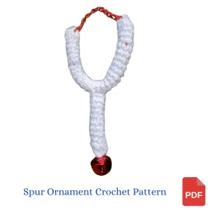 Spur Christmas Tree Ornament Crochet Pattern