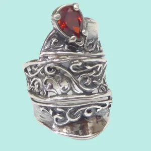 Sterling silver ring for woman Silber Ringe. Bague.
