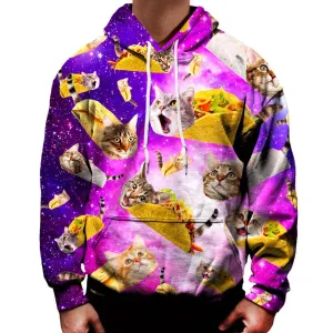 Tacos and Cats Purple Hoodie