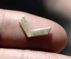 Tiny metal Chevron blanks