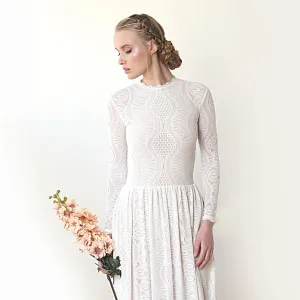Train Wedding Modest Dress   #1212
