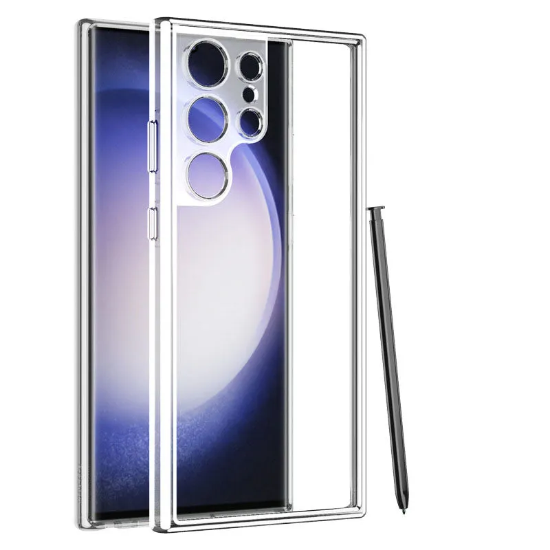 Transparent Plating Samsung Galaxy S24 S24Ultra Space Shell Case