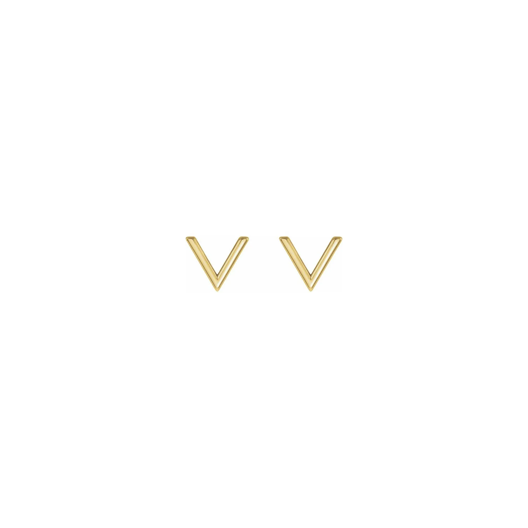 V Stud Earrings
