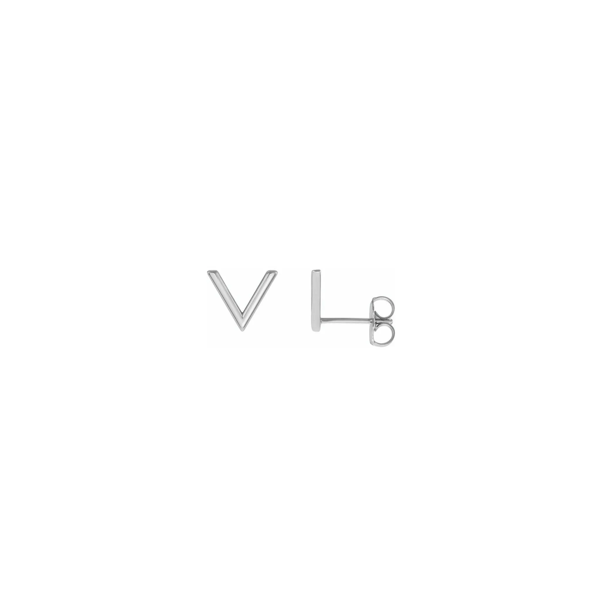 V Stud Earrings
