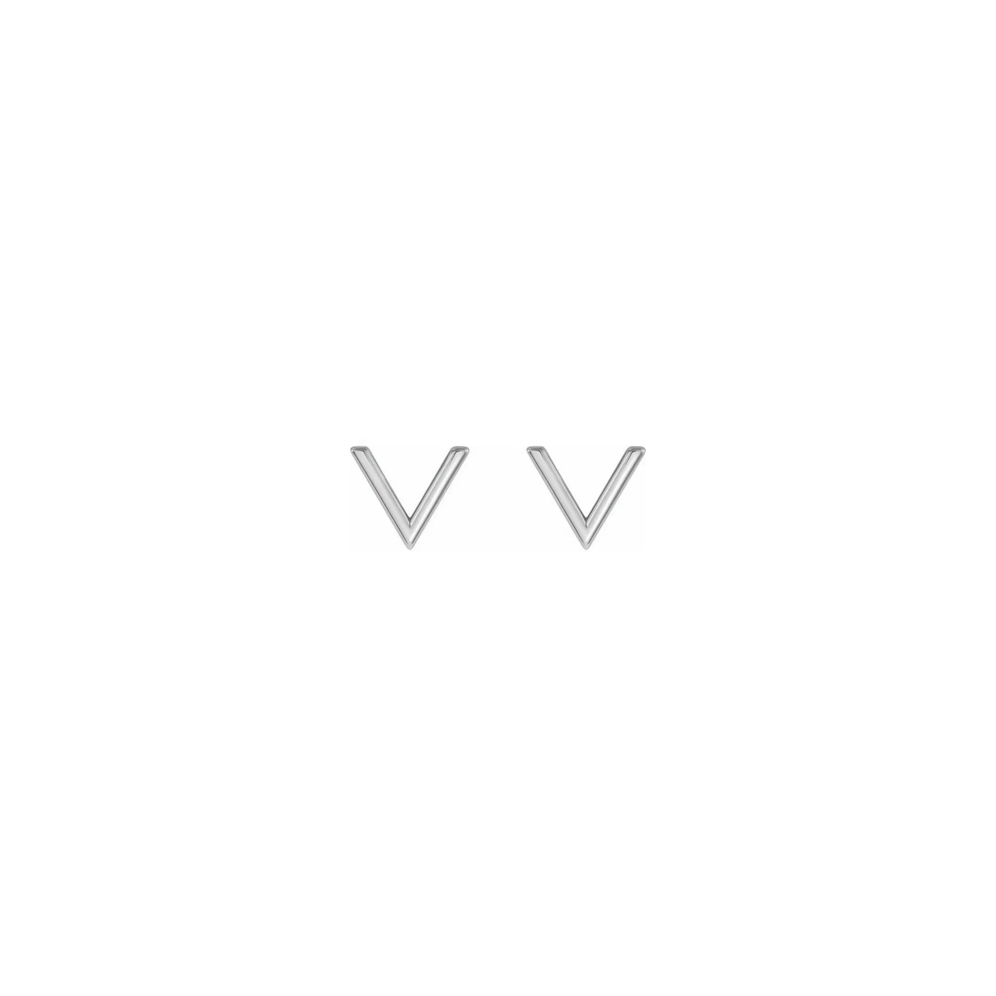 V Stud Earrings