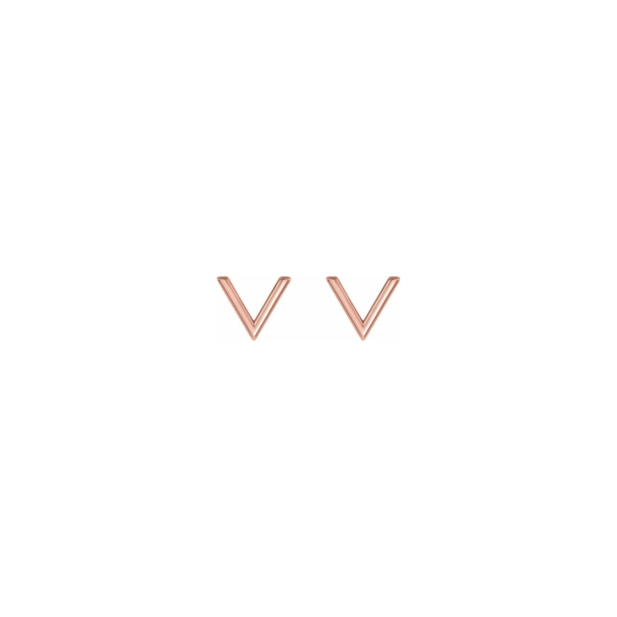 V Stud Earrings