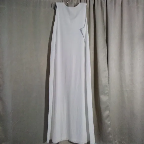 Vintage 90's Focus 2 Piece Dress Set White with Cat Theme Size L