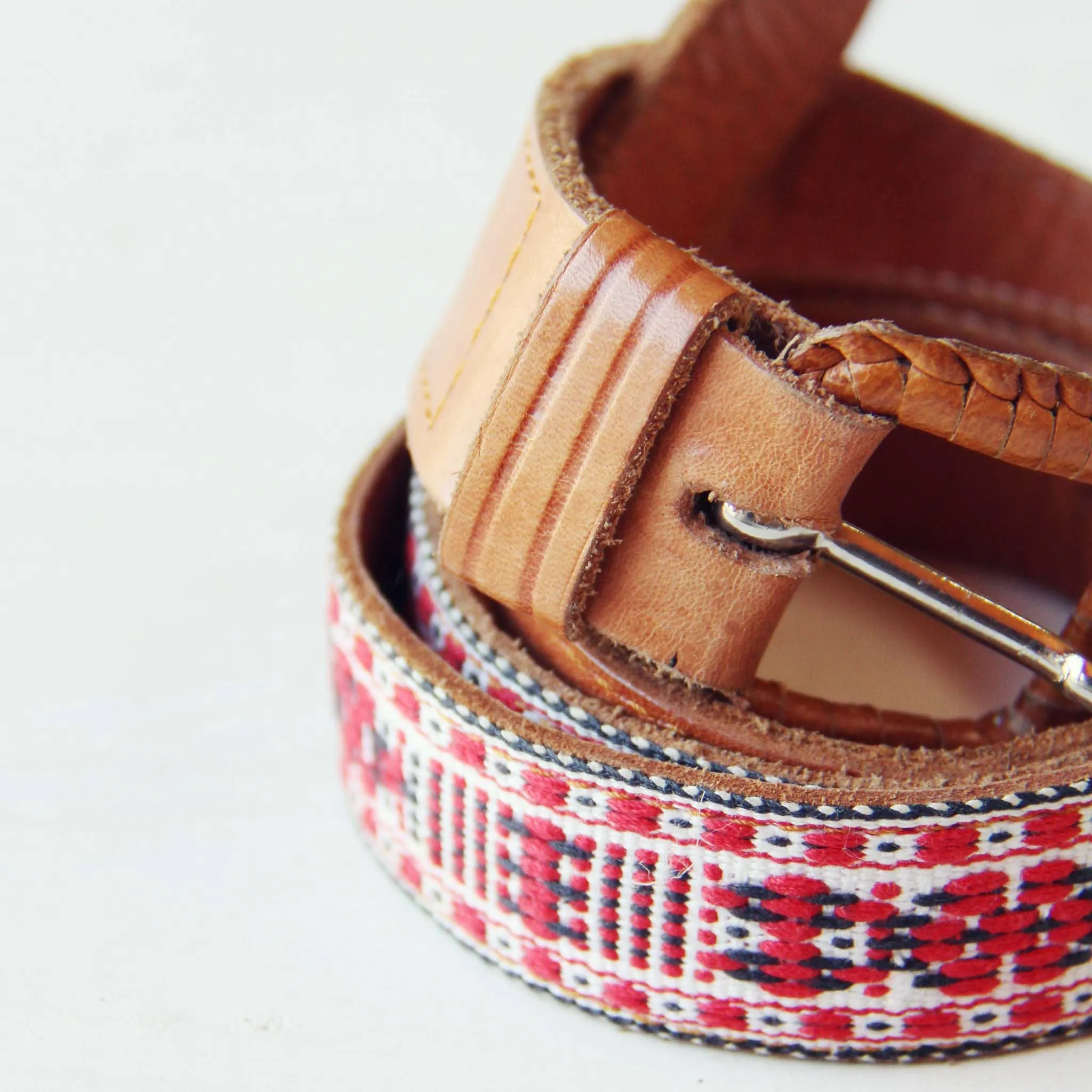 Vintage Boho Embroidered Belt