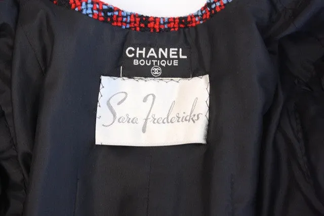 Vintage CHANEL Plaid Chenille Jacket