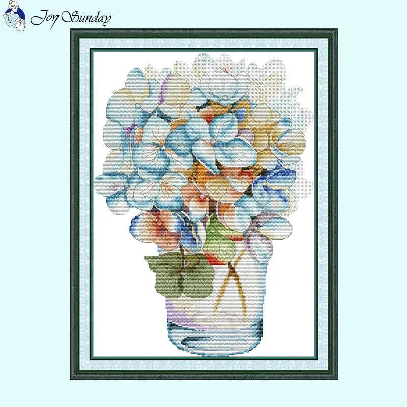 Watercolour Hydrangea Flowers