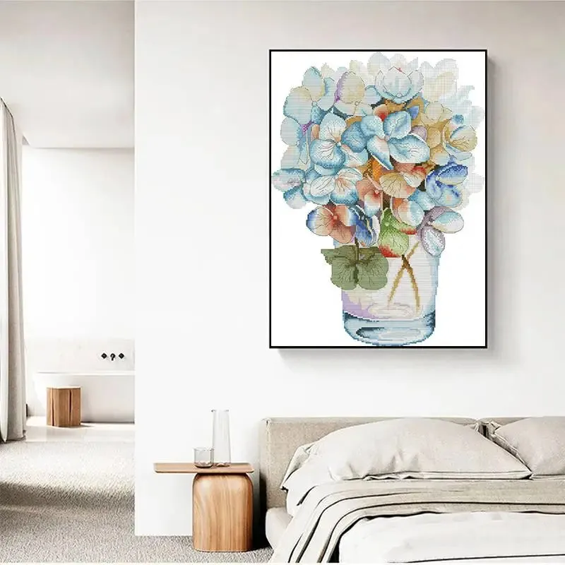 Watercolour Hydrangea Flowers