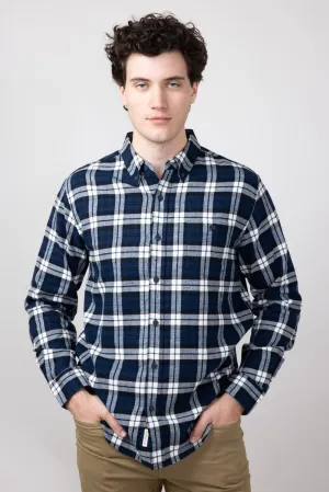 Weatherproof Vintage Brushed Flannel Shirt for Men in Blue Print | F2485572GK-BLUEPRINT