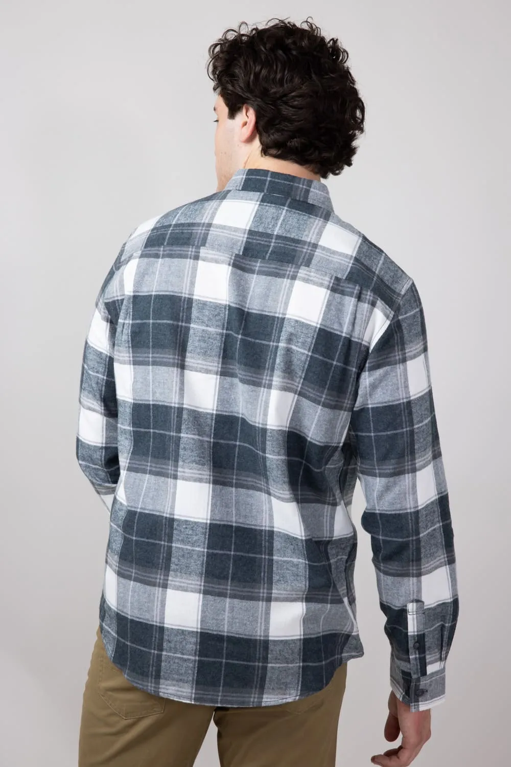 Weatherproof Vintage Brushed Flannel Shirt for Men in Lava Smoke | F2485572GK-LAVASMOKE