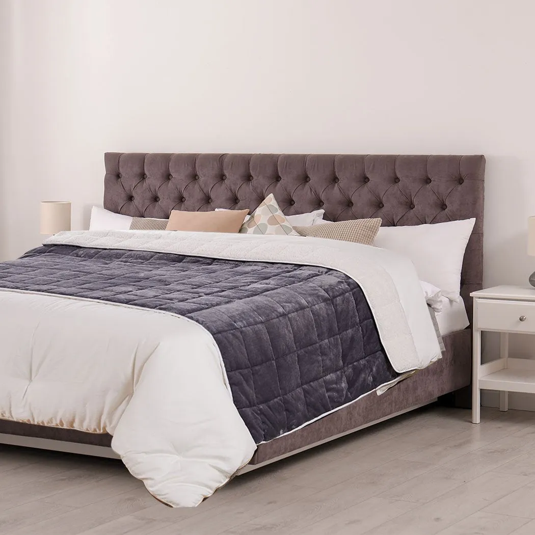 Weighted Blanket Heavy Gravity Deep Relax Ultra Soft 9KG Adults Grey