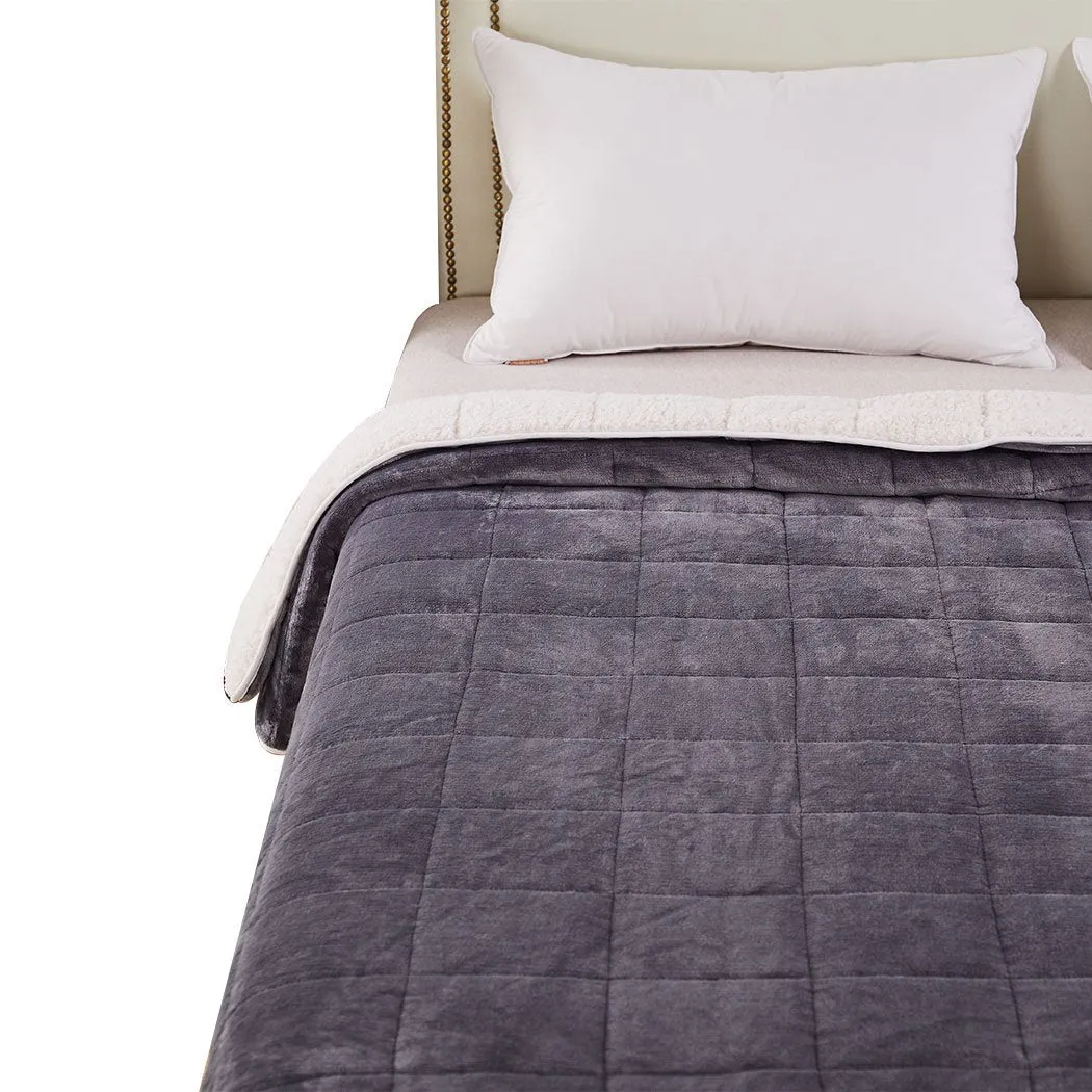 Weighted Blanket Heavy Gravity Deep Relax Ultra Soft 9KG Adults Grey
