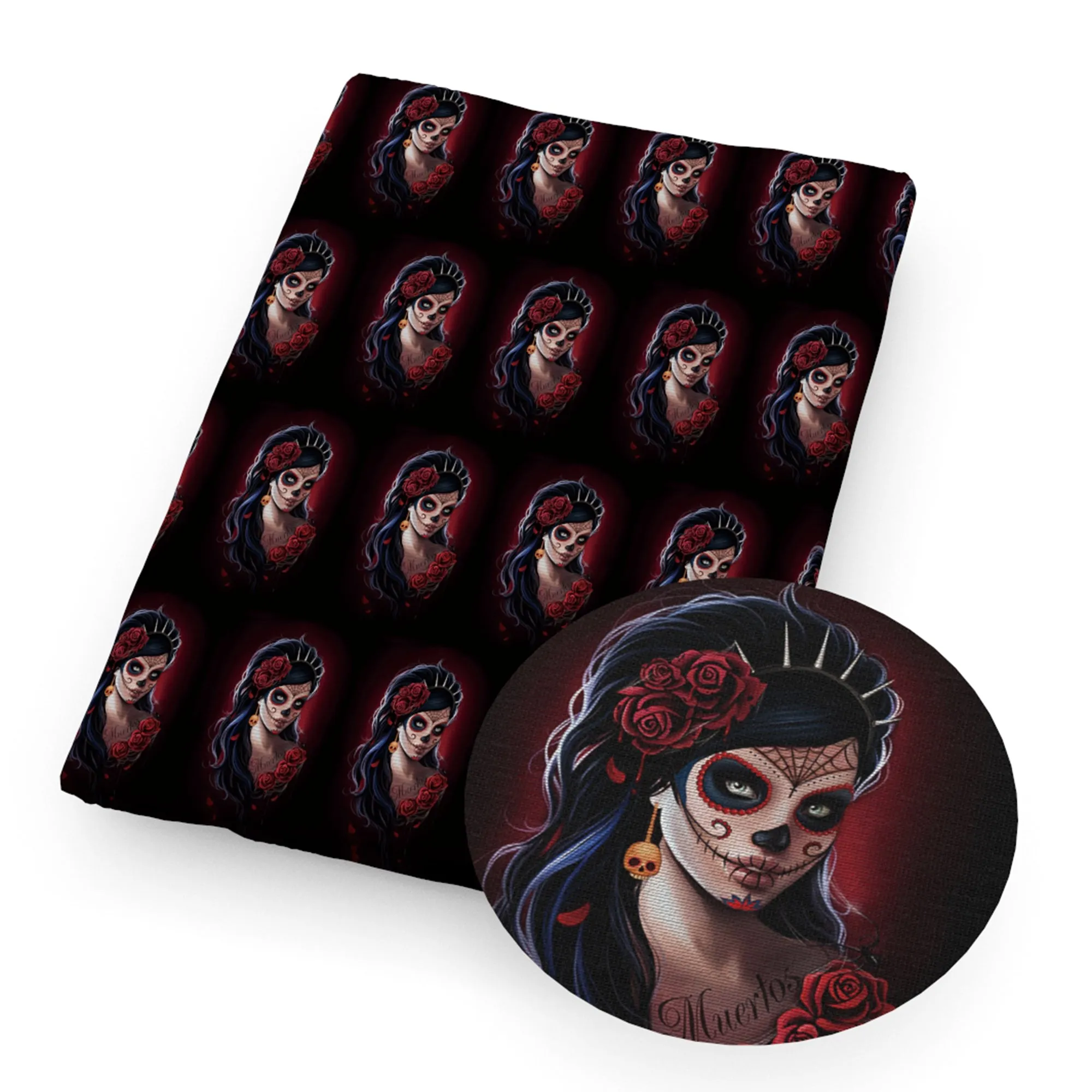 Witch Theme Printed Fabric