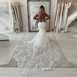 Women Wedding Bridal Gowns Mopping Length Princess