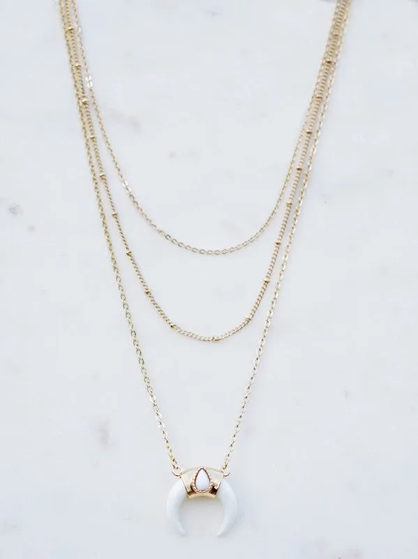 Wriley Multi Horn Necklace
