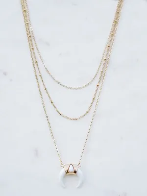 Wriley Multi Horn Necklace