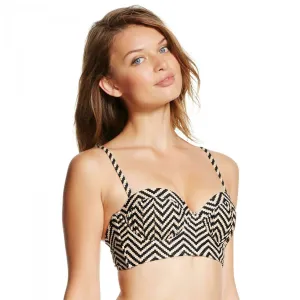 Xhilaration Women's Chevron Push Up Midi Bikini Swim Top XS